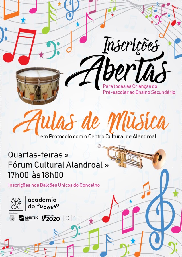 Aulas de Música – Inscrições Abertas