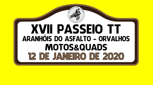 XVII Passeio TT – Aranhóis do Asfalto