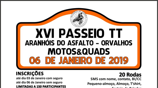 XVI Passeio TT – Aranhóis do Asfalto