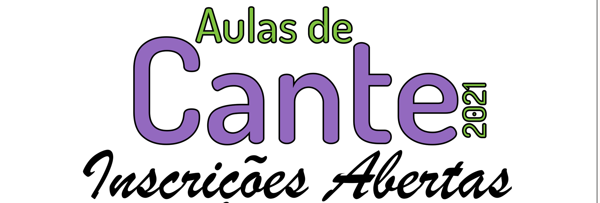 Inscrições Abertas – Aulas de Cante