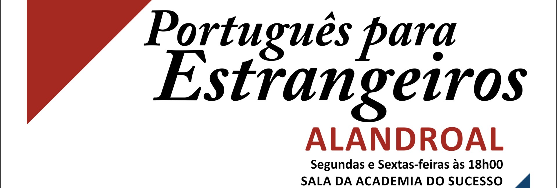 Aulas de Português para estrangeiros