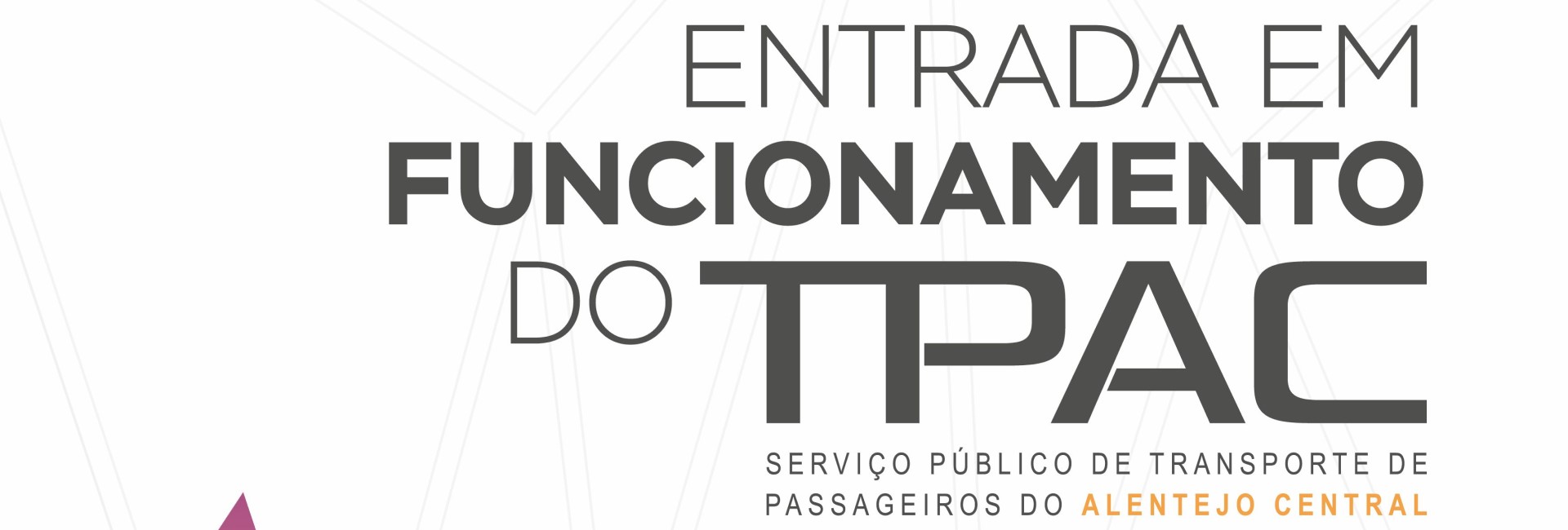 TPAC inicia Serviço Público de Transporte de Passageiros no dia 1 de setembro