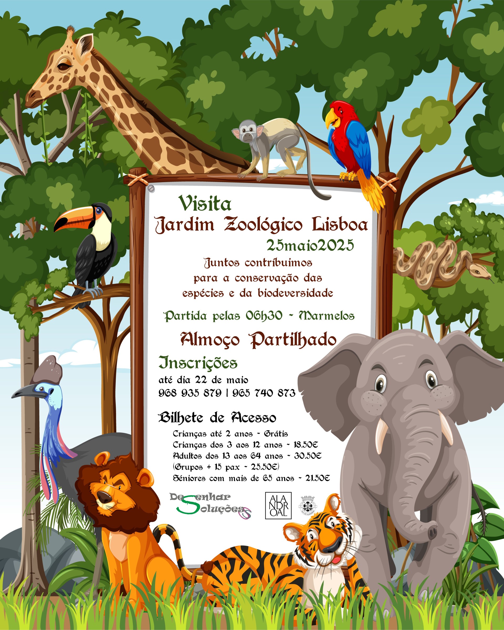 Visita Jardim Zoológico de Lisboa